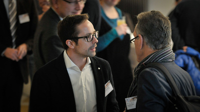 Campus Innovation 2016 & Konferenztag Digitalisierung von Lehren und Lernen Teilnehmende in der Pause