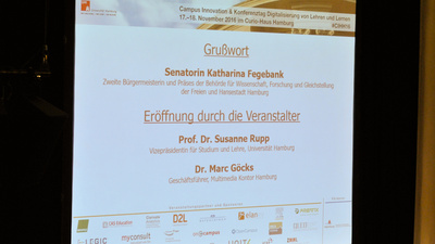 Campus Innovation 2016 & Konferenztag Digitalisierung von Lehren und Lernen Programm der Konferenzeröffnung