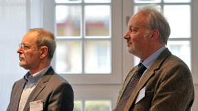 Hans-Ulrich Scheel und Dr. Bernhard Krause beim Vortrag